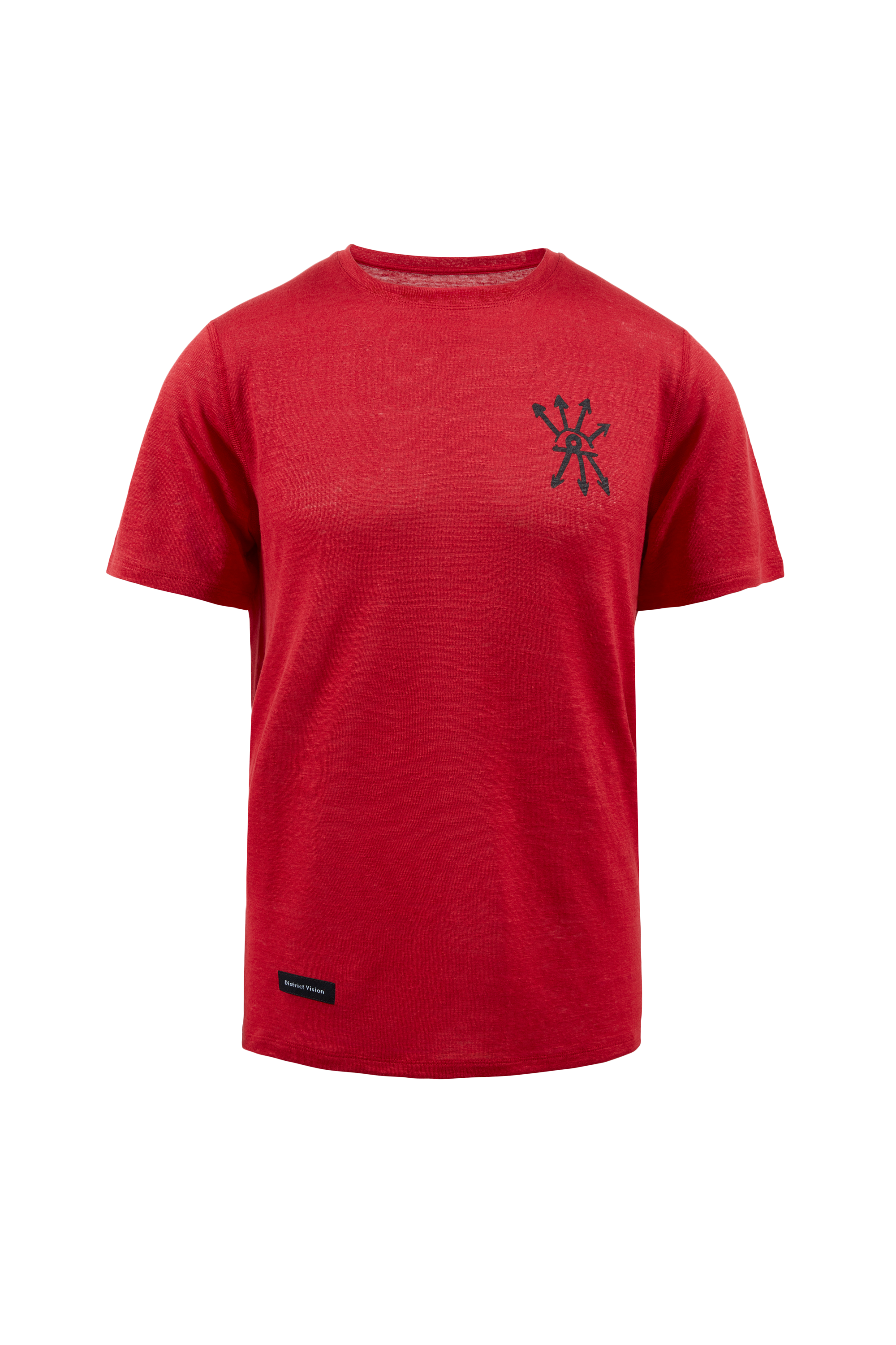 Sukha Hemp Short Sleeve T-Shirt, Goji Red