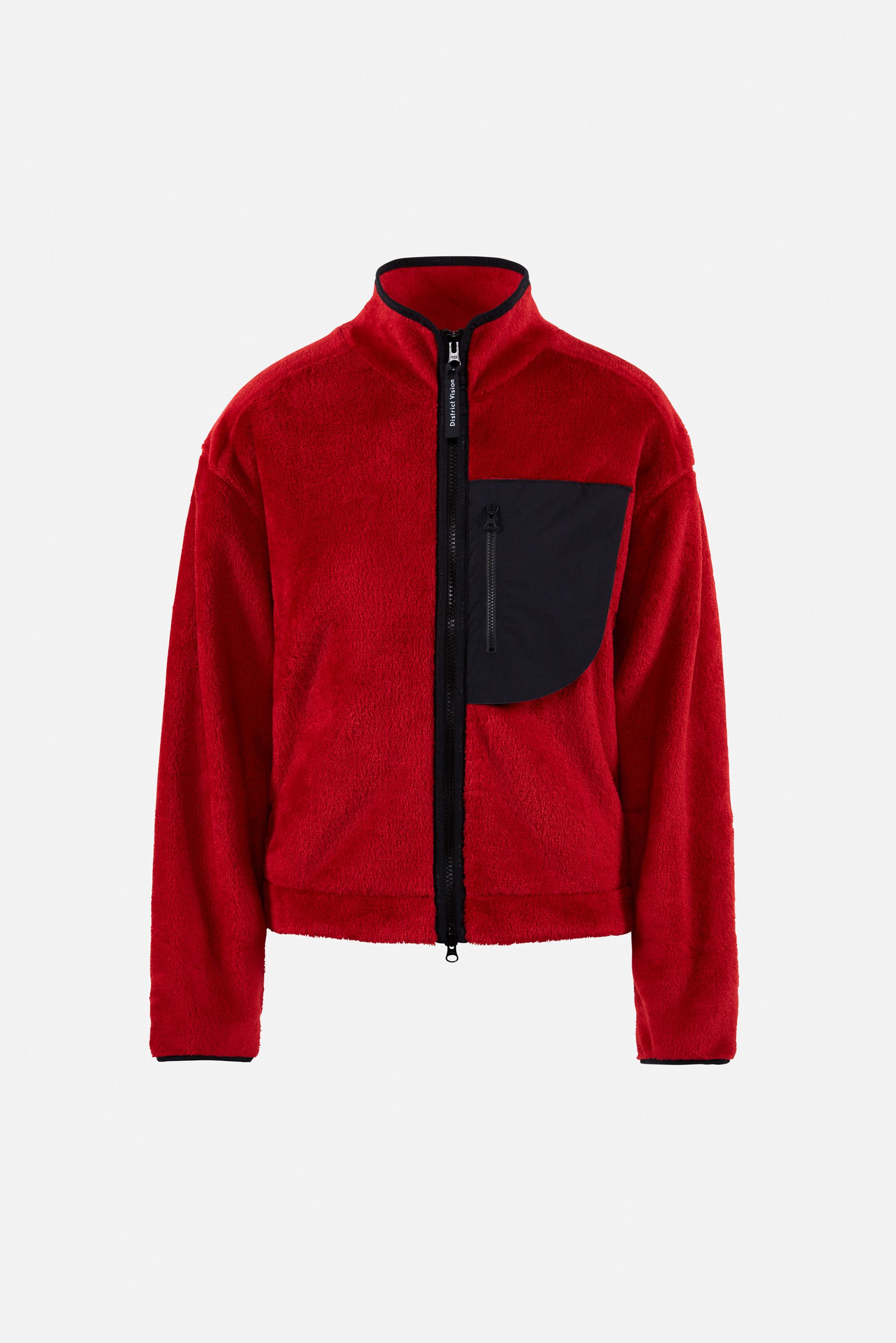 Cropped Polartec® Fleece Jacket, Sporting Red — District Vision