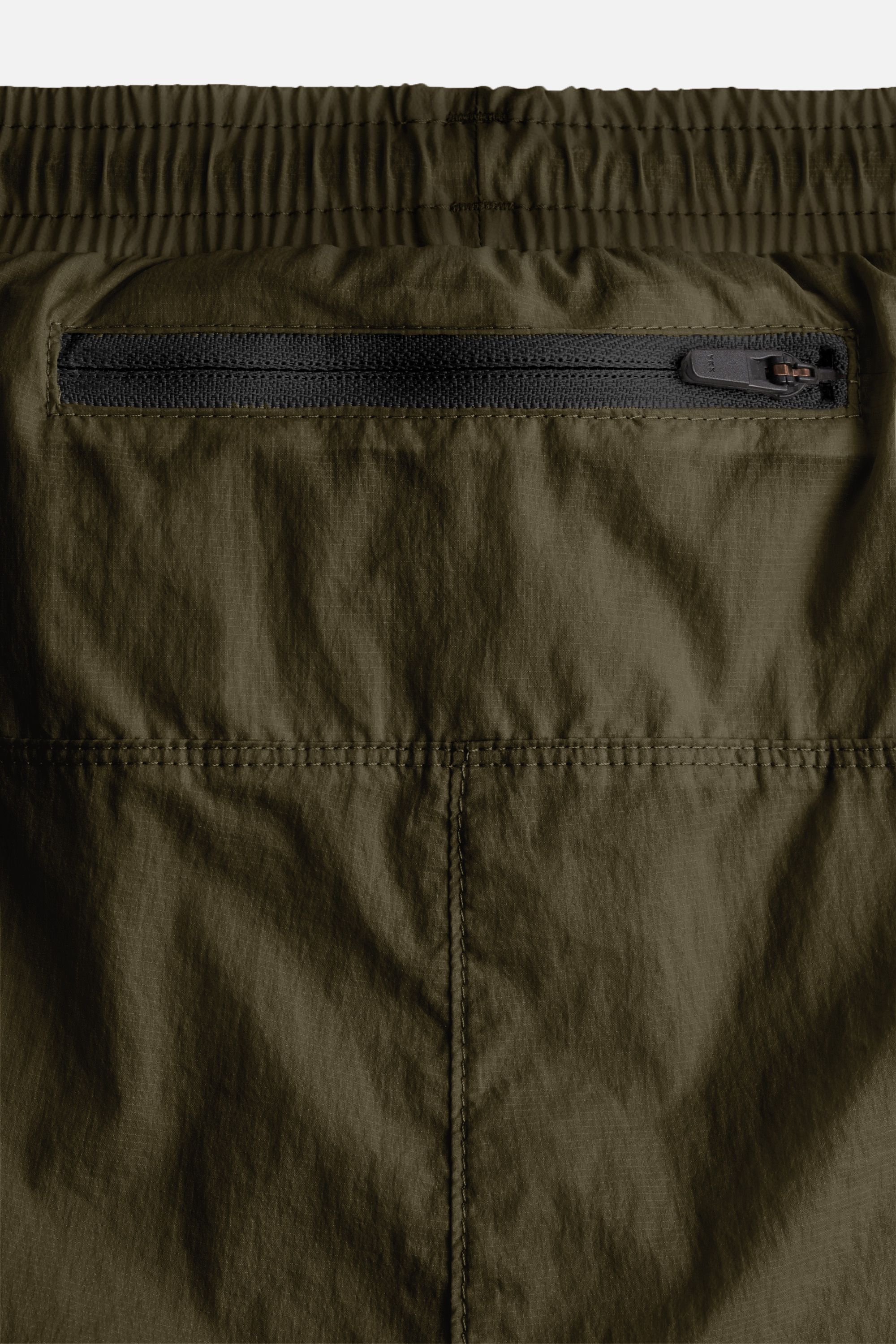 Ripstop Layered Trail Shorts, Olive