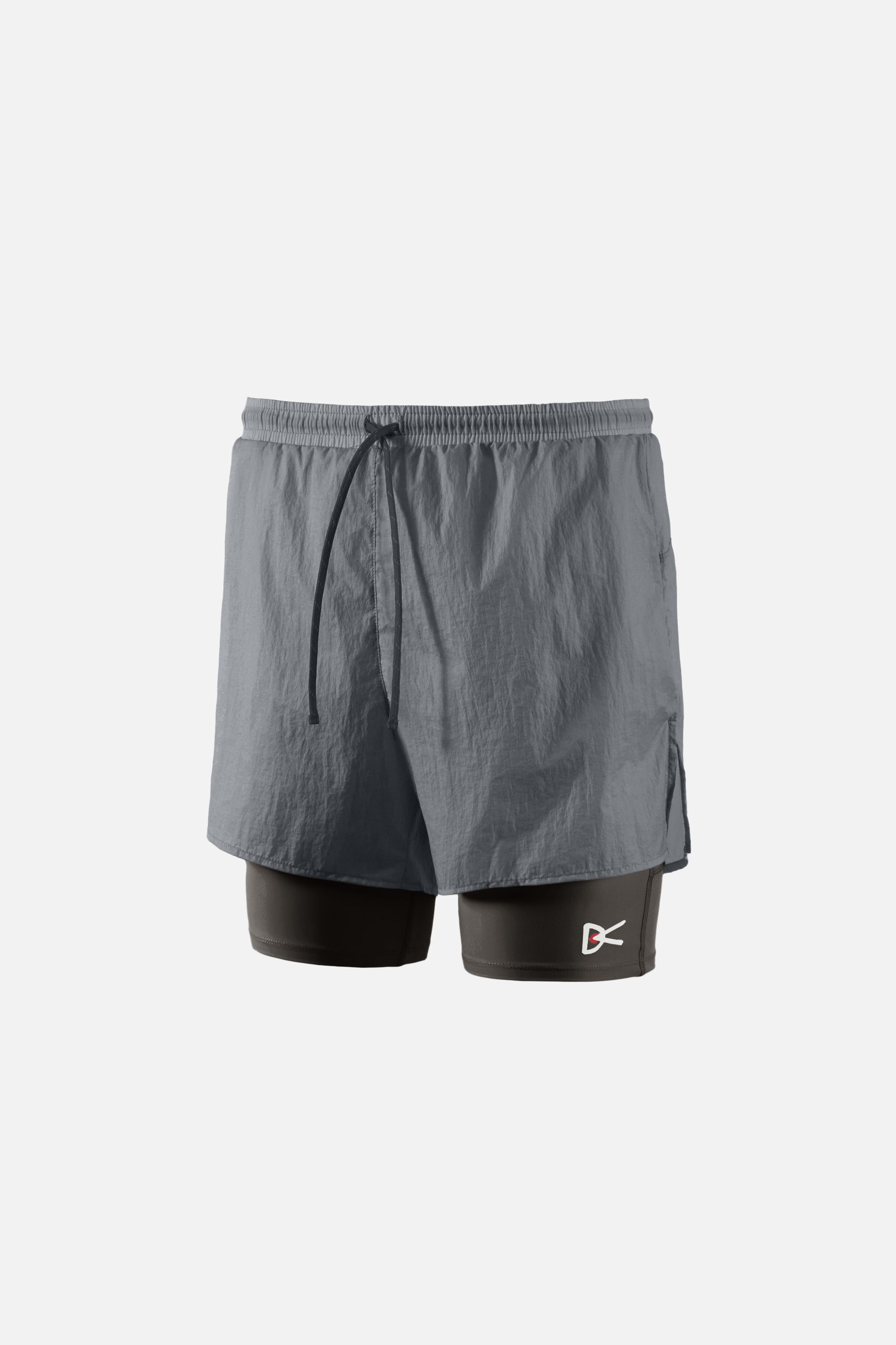 Ripstop Layered Trail Shorts, Charcoal/Slate Brown