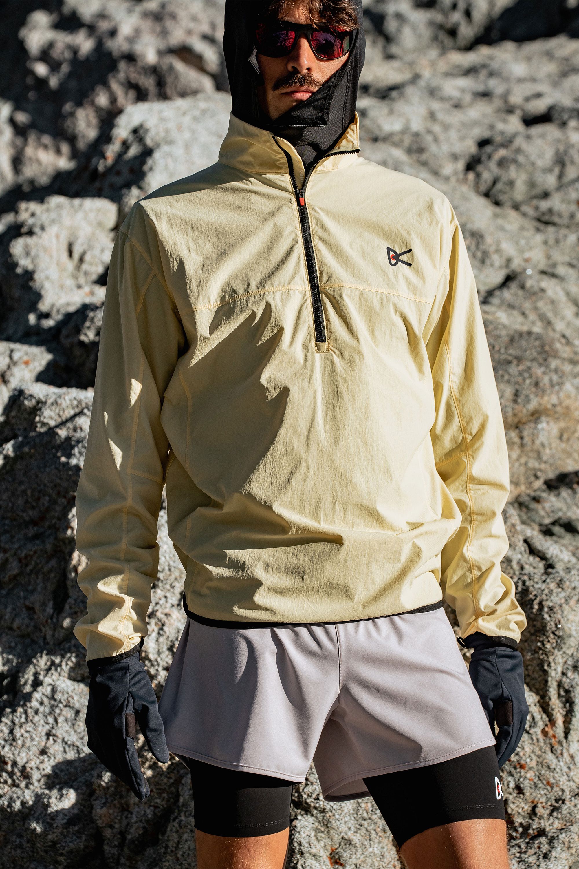 Theo Half Zip Shell, Ghee