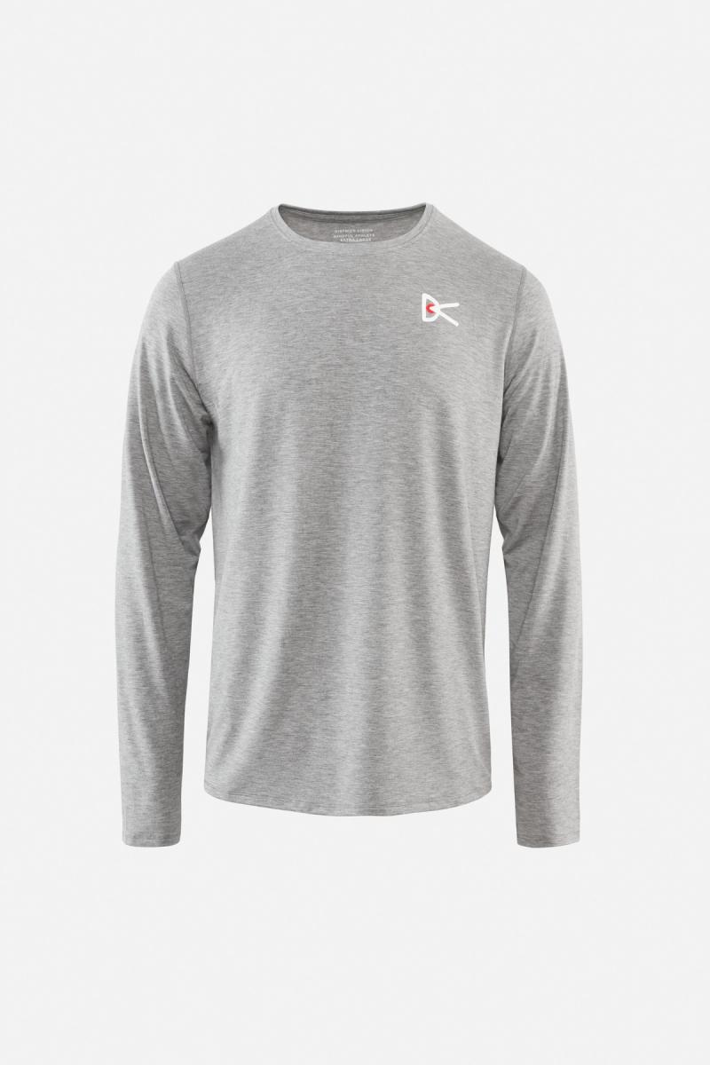Tadasana Long Sleeve T-Shirt, Light Gray