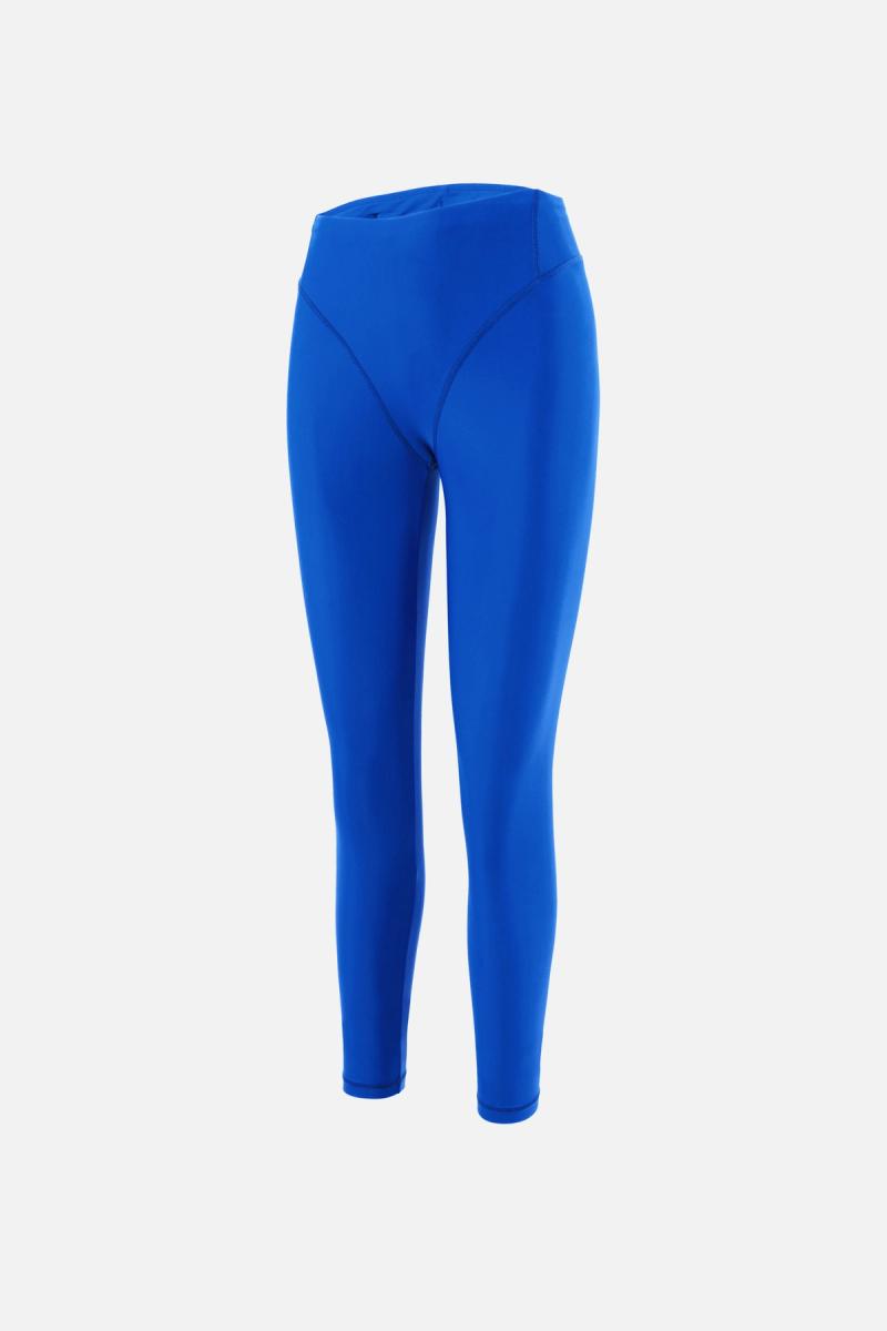 Recycled Pocketed Full Length Tights, Surf Blue