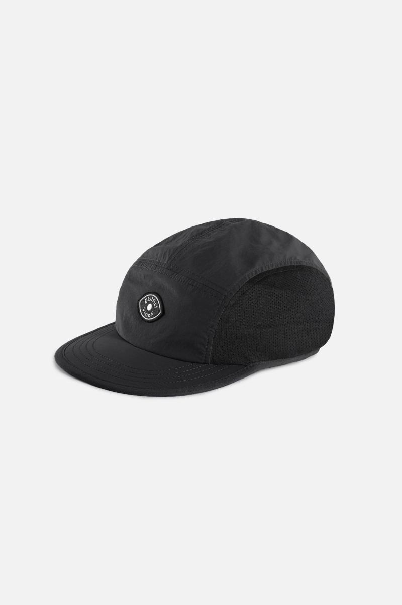 Performance Paneled Mesh Hat, Black