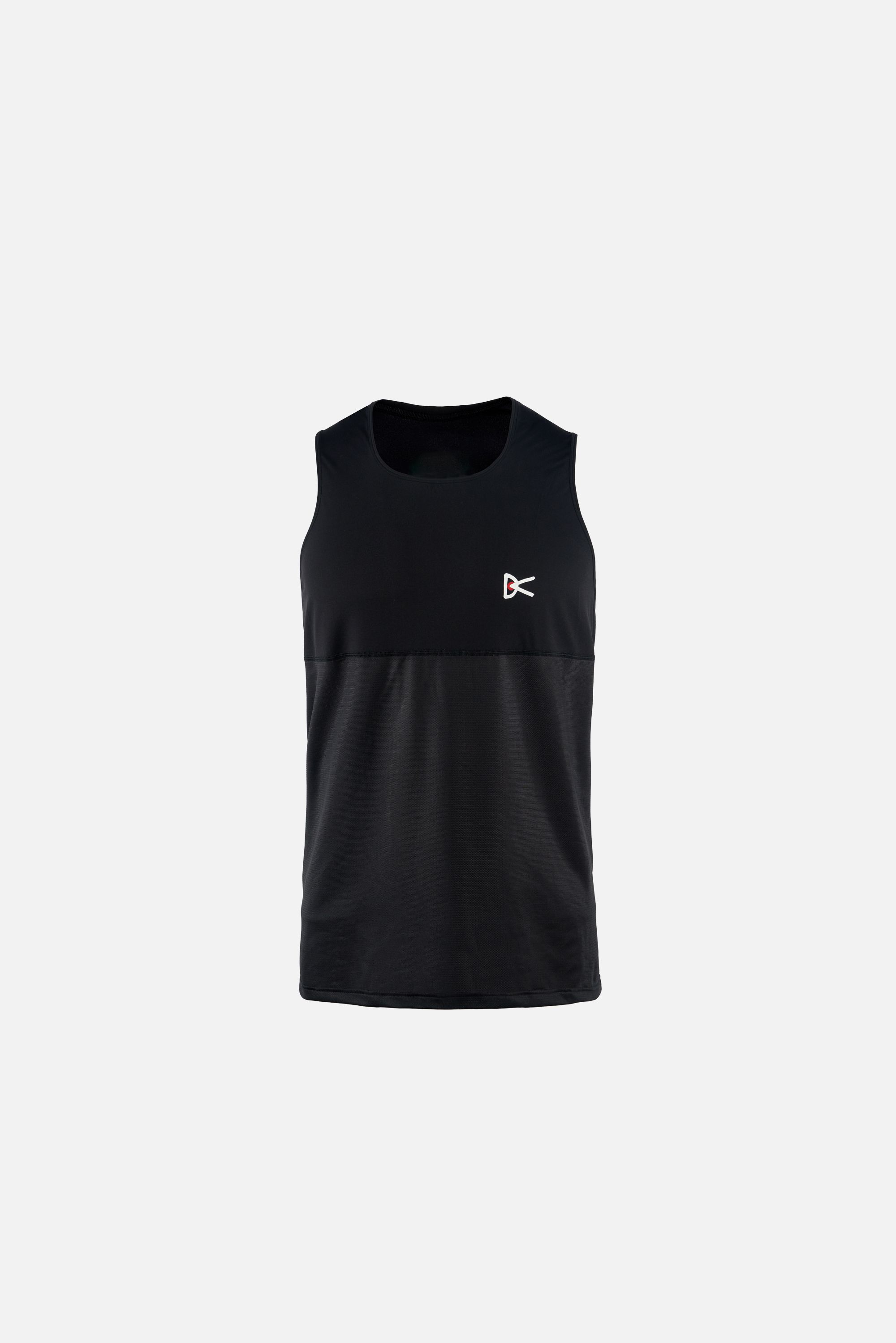 Paneled Mesh Singlet, Black