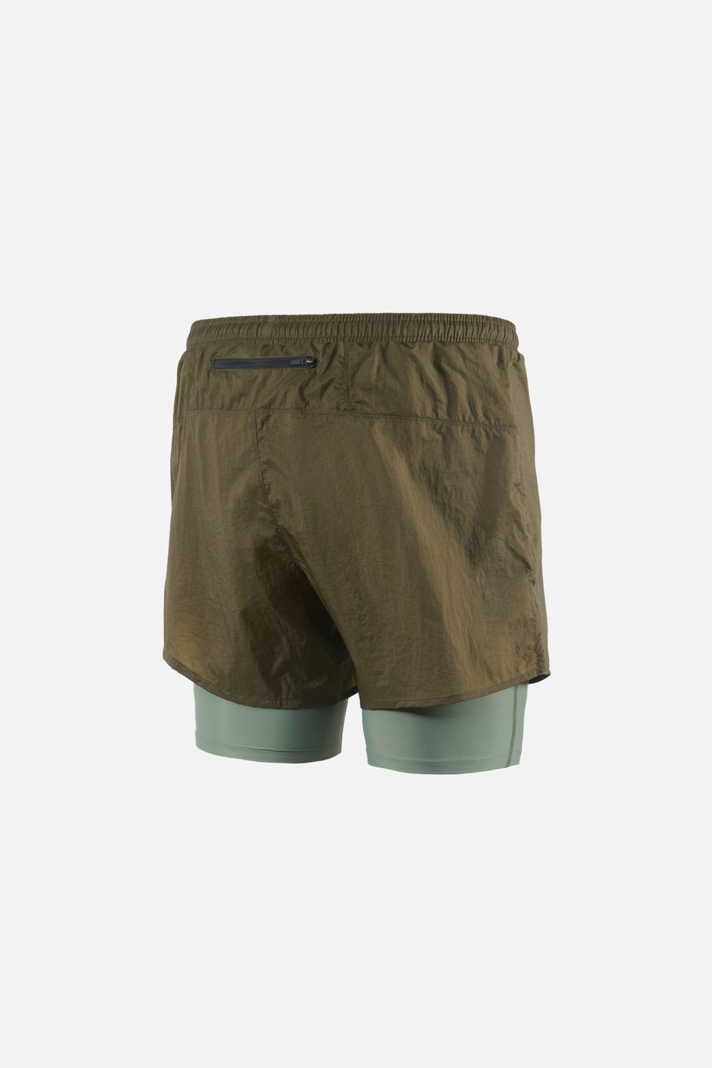 Ripstop Layered Trail Shorts, Olive