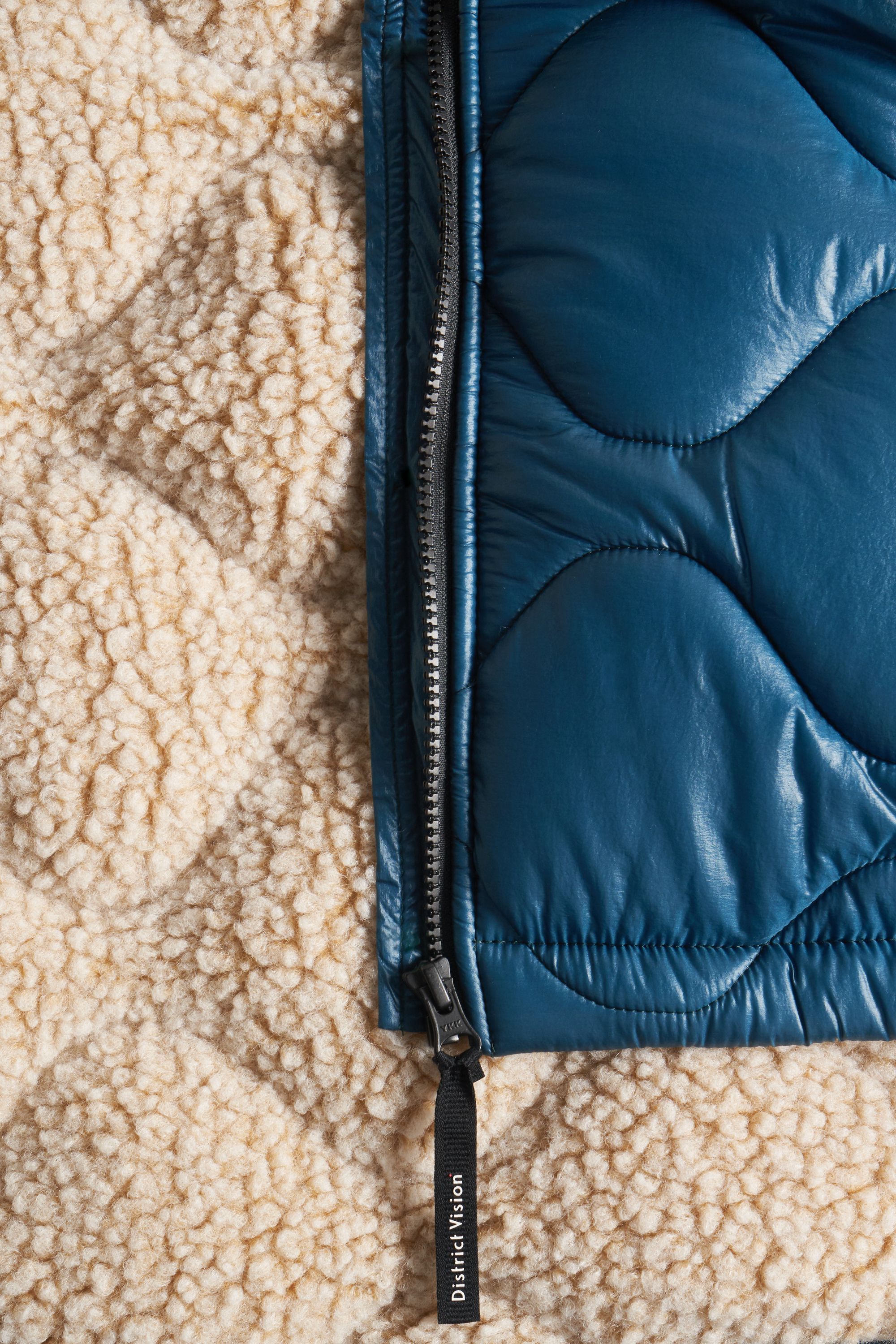 Cropped Quilted Fleece Jacket, Dusk