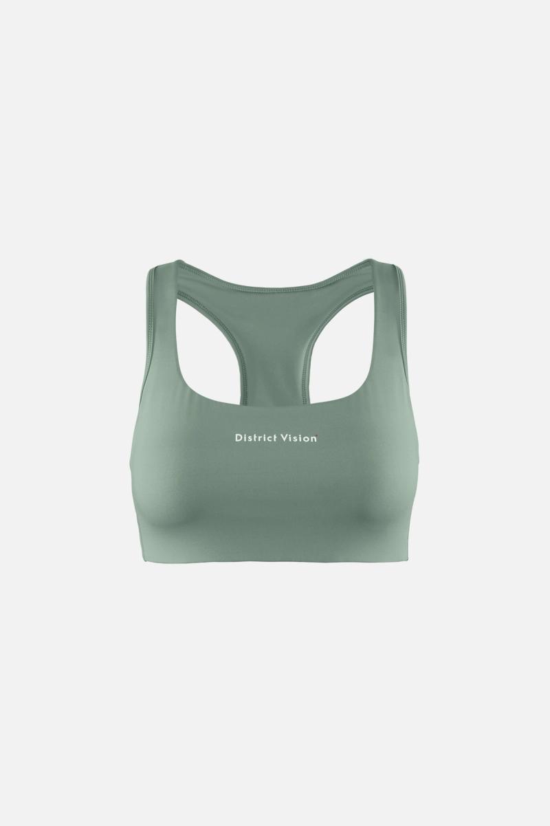 Twin Layer Medium Support Bra, Sage