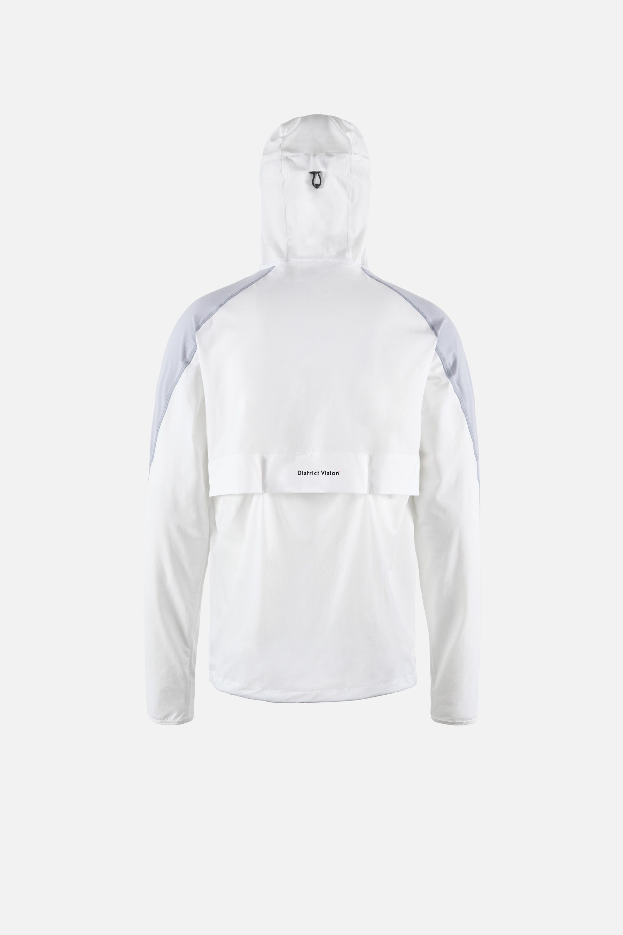 DV + 2XU Asymmetrical Anorak, White/Carbon