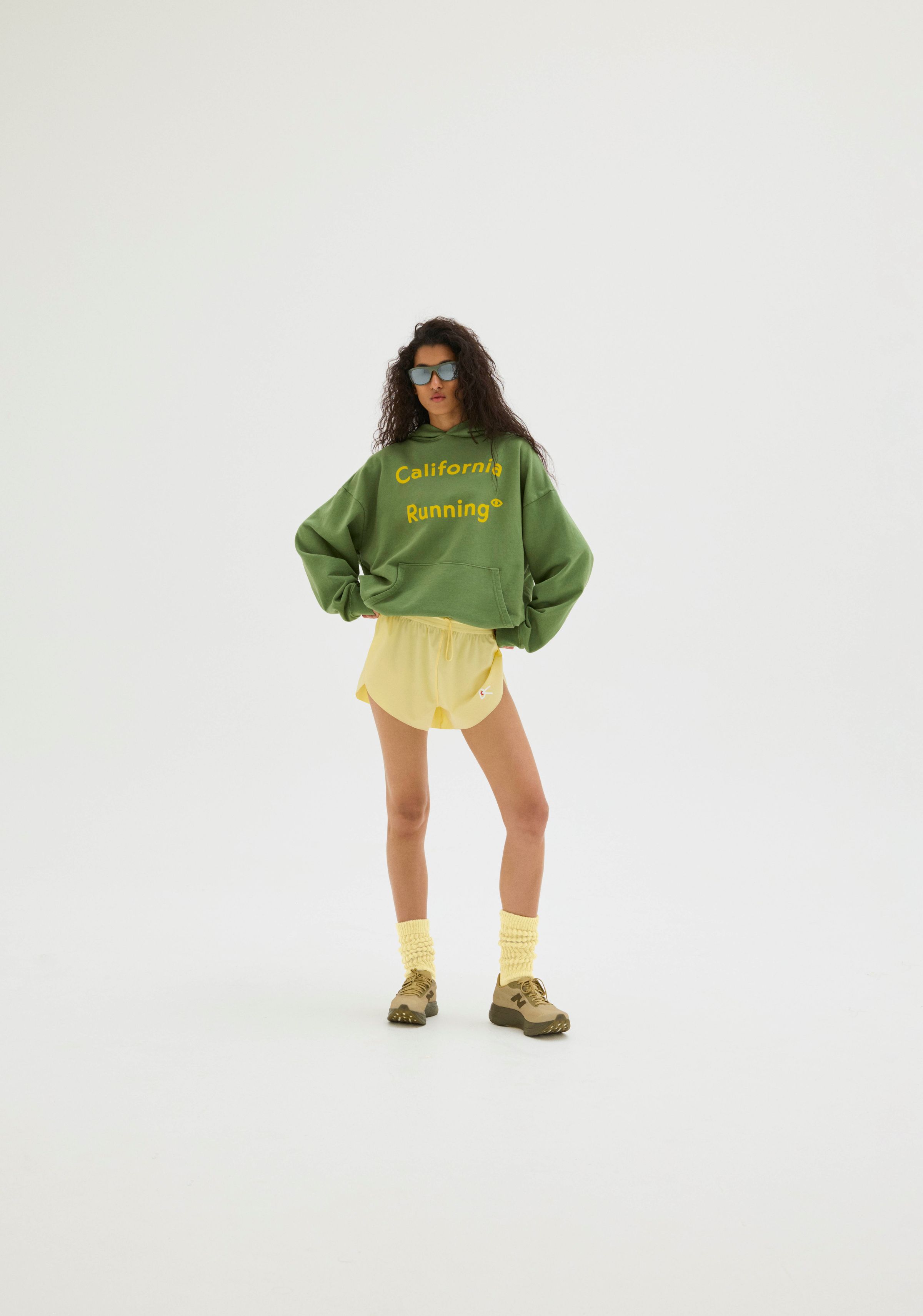 California Cotton Hoodie, Green California