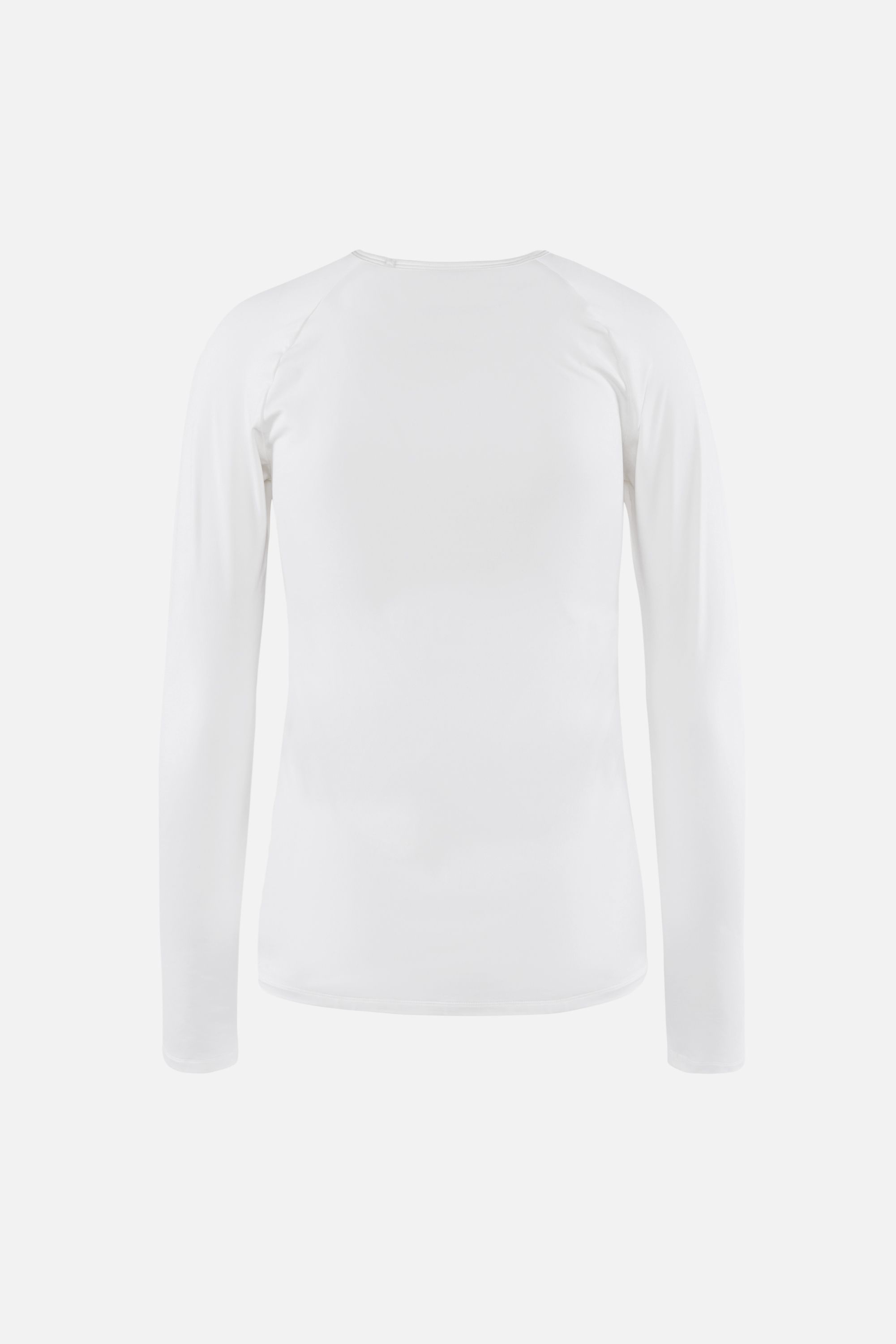 Lightweight Long Sleeve Fitted Tee, White