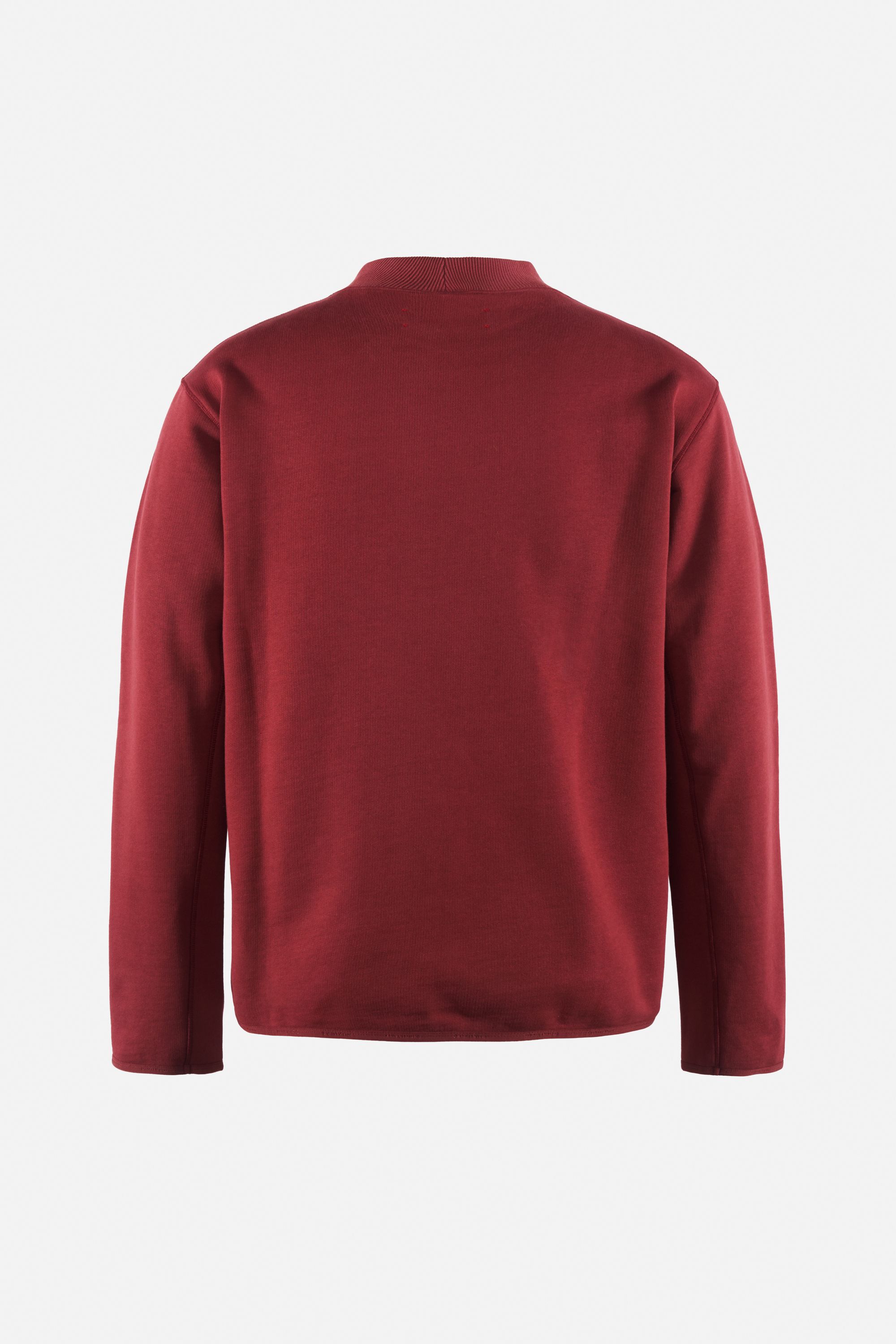 Mock Neck Sweatshirt, Goji Red