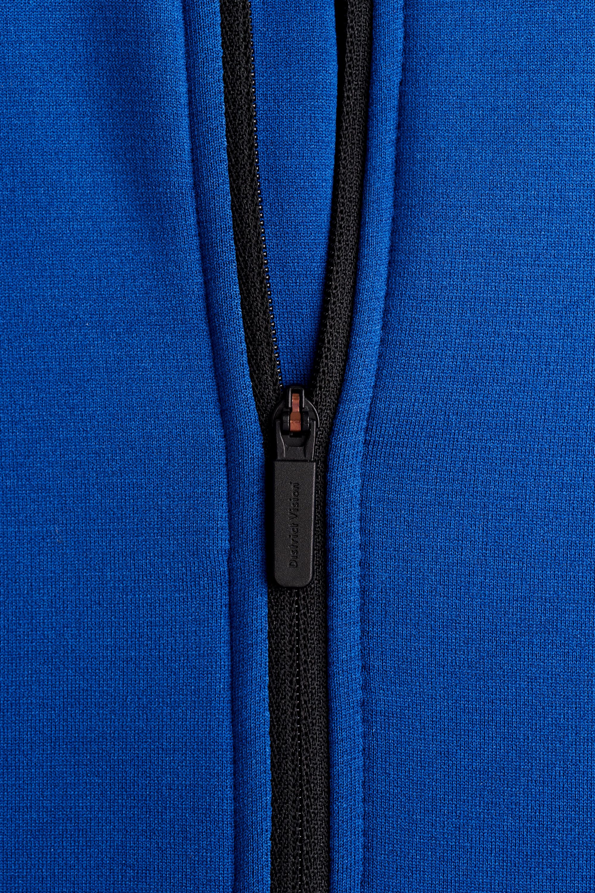 Half-Zip Grid Fleece, Navy Wordmark