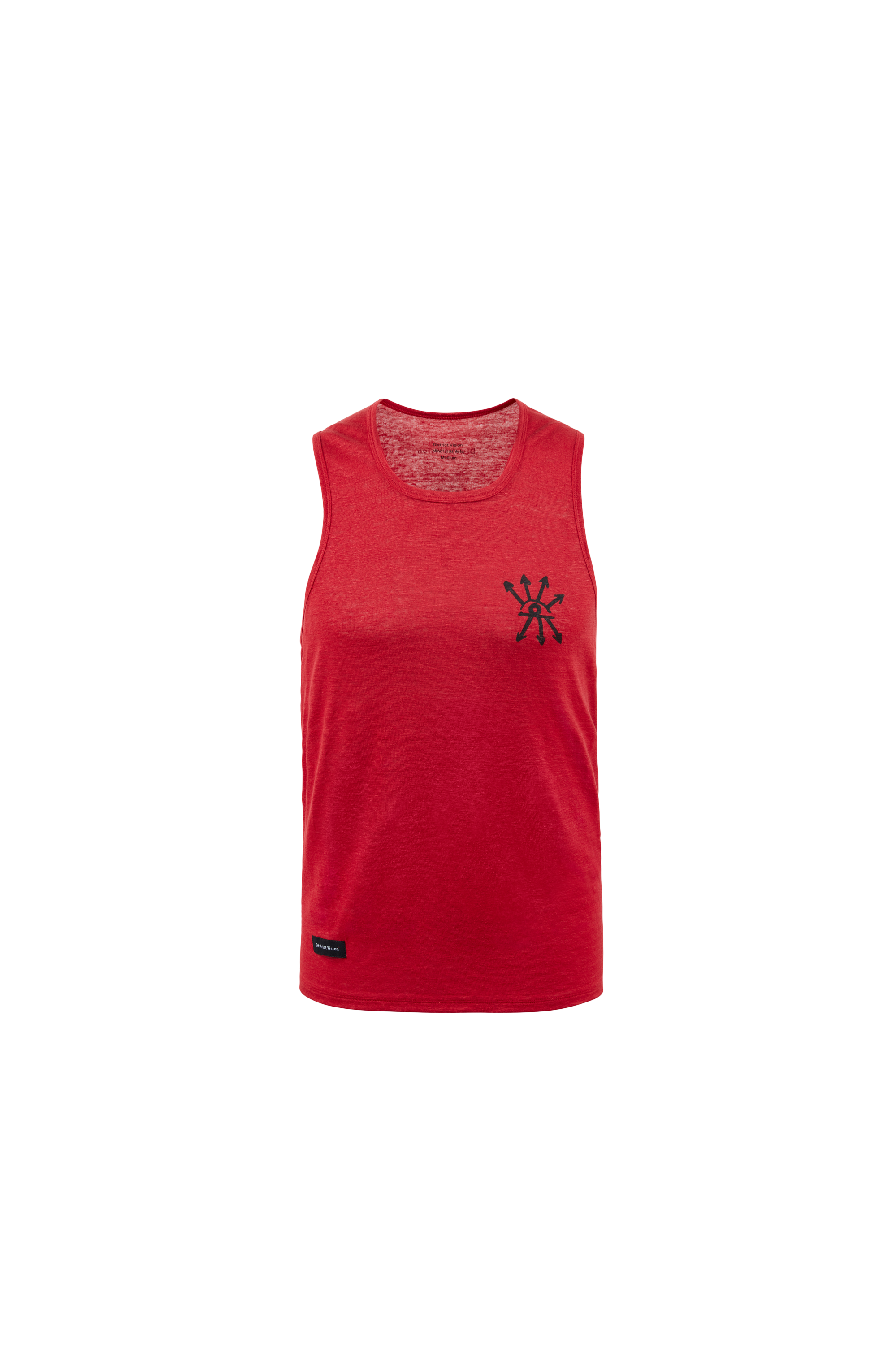 Sukha Hemp Singlet, Goji Red