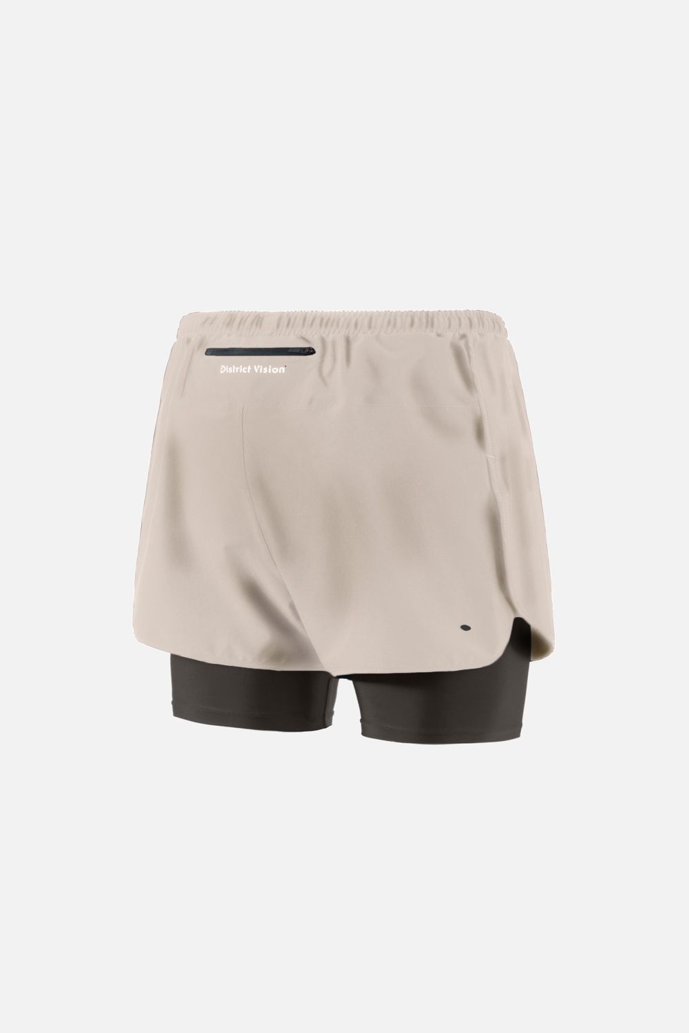 Layered Trail Shorts, Khaki/Slate Brown