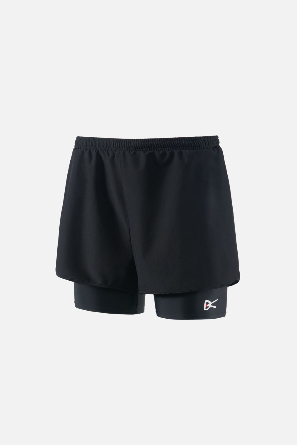 Layered Trail Shorts, Black