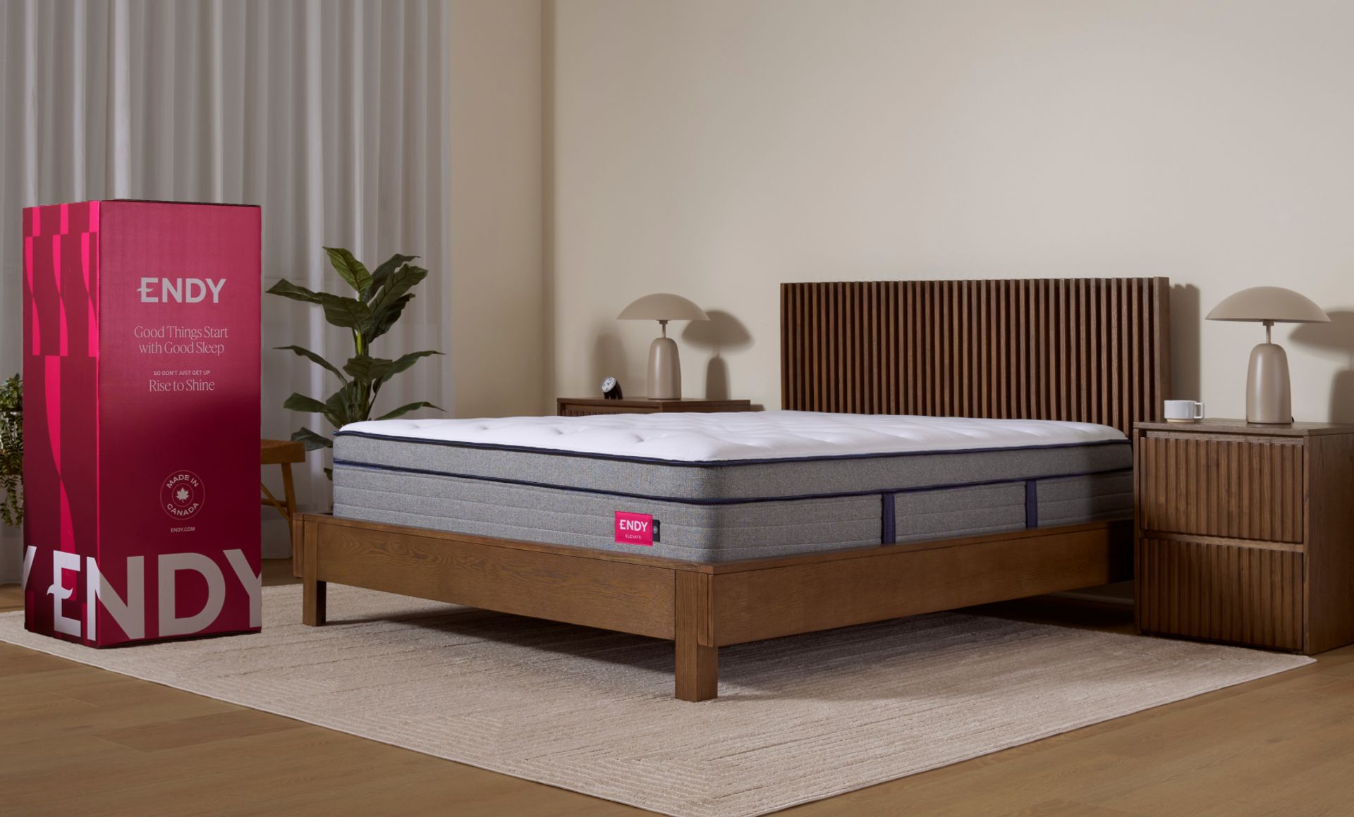 The Endy Elevate Hybrid Plush Mattress