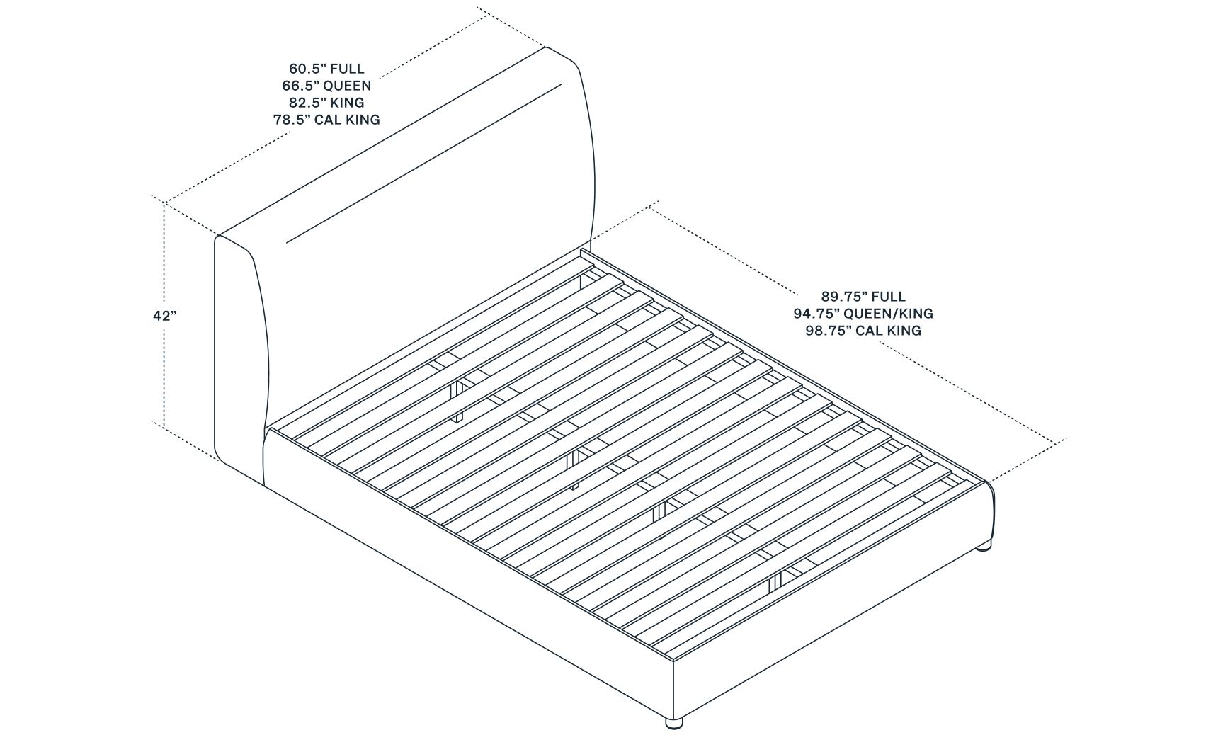 curve bed dimensions guide