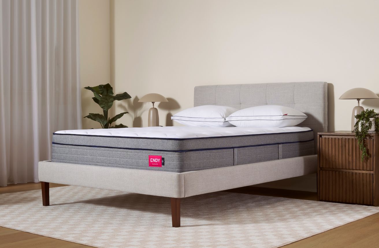 Endy Mattress next to box