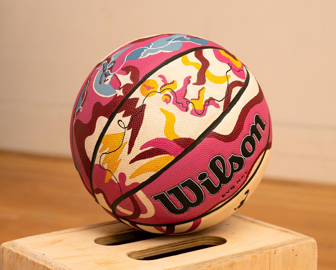 Endy x WNBA custom basketball designed by Erika Flores