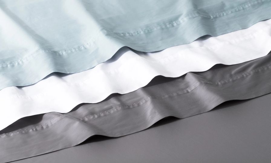 Organic Cotton Sheets in Blue colour way