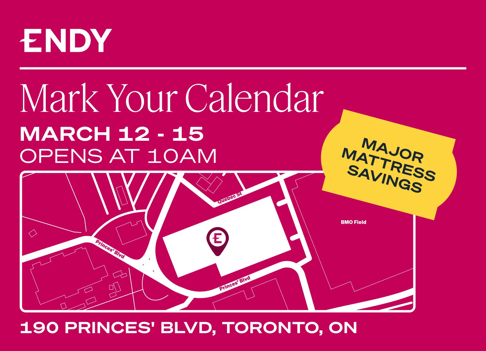 map image of the Endy warehouse location