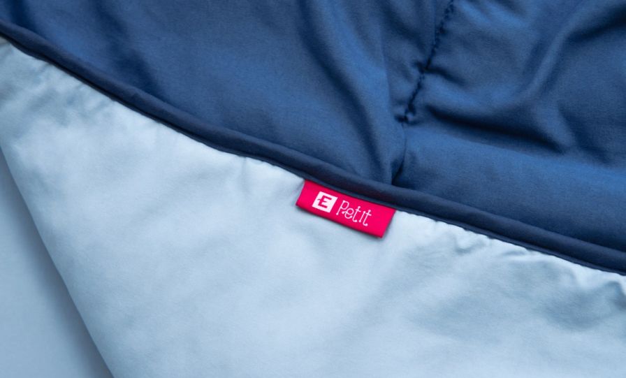 The Endy Petit Comforter Set in Navy/Blue colour