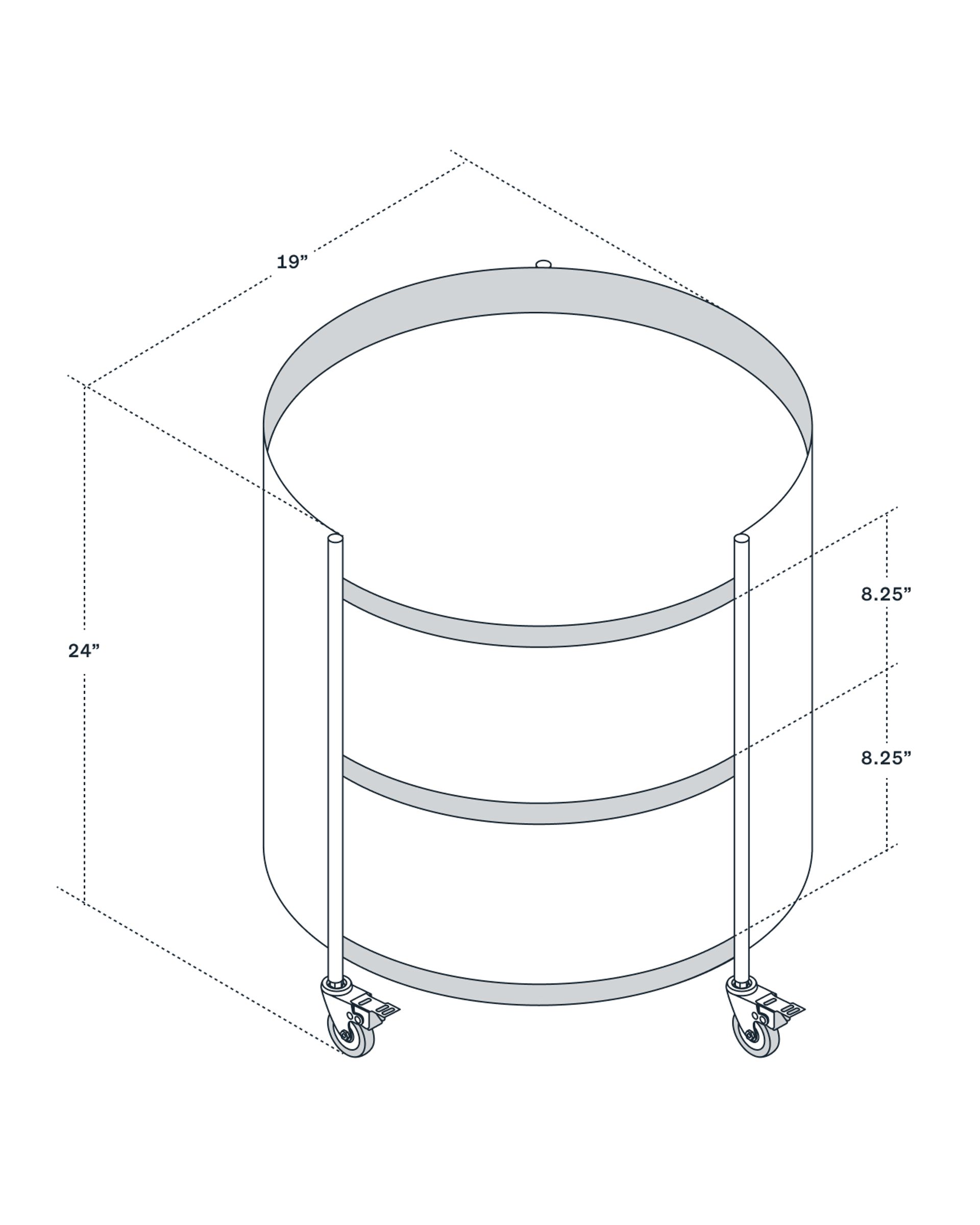 Swivel nightstand size dimensions guide