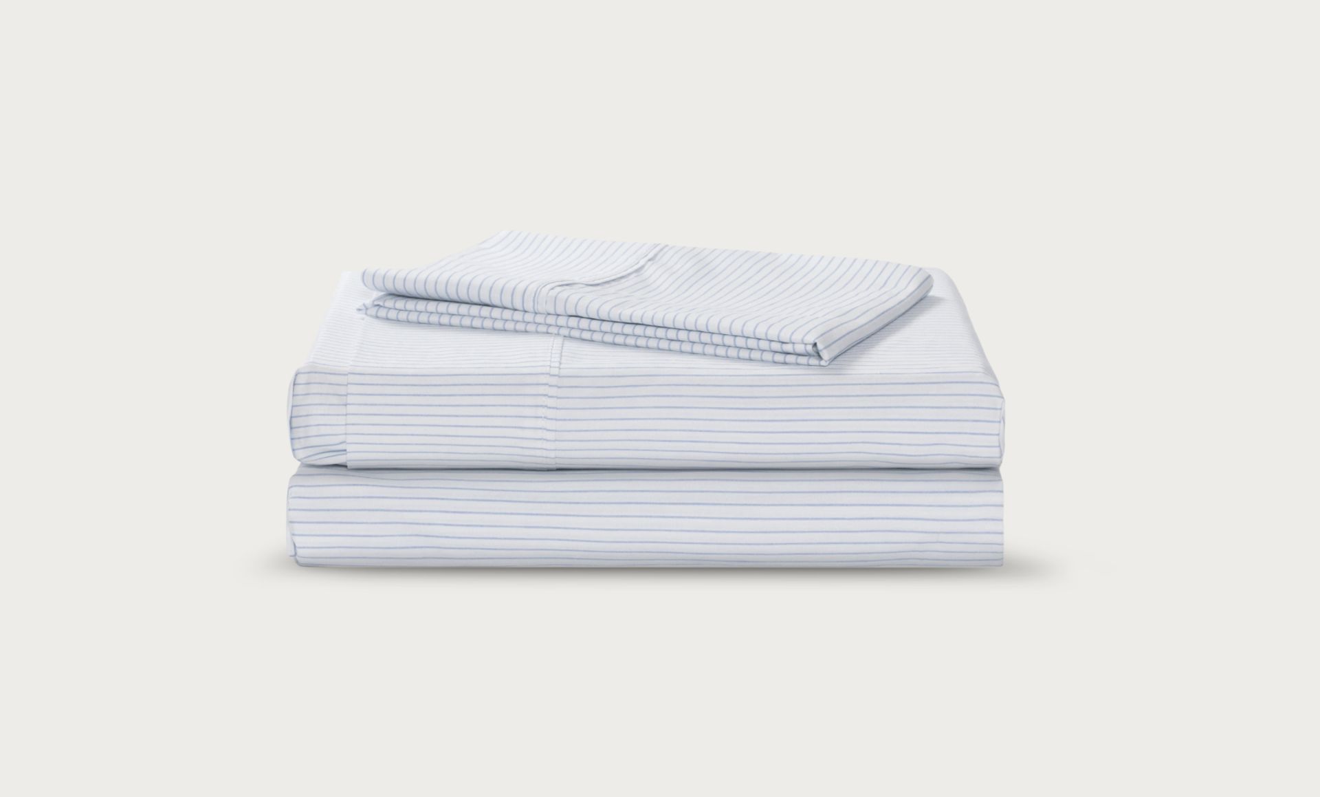 The Endy Petit Sheet Set in Chambray-stripes