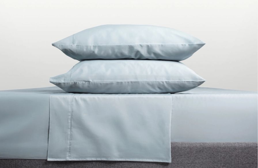Organic Cotton Sheets in Blue colour way