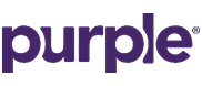 Purple logo.