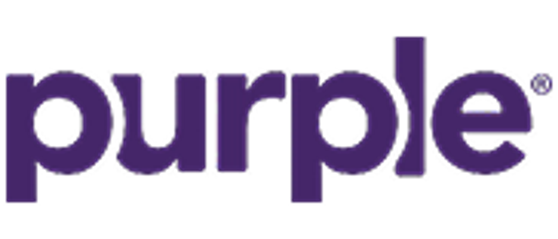 Purple logo.