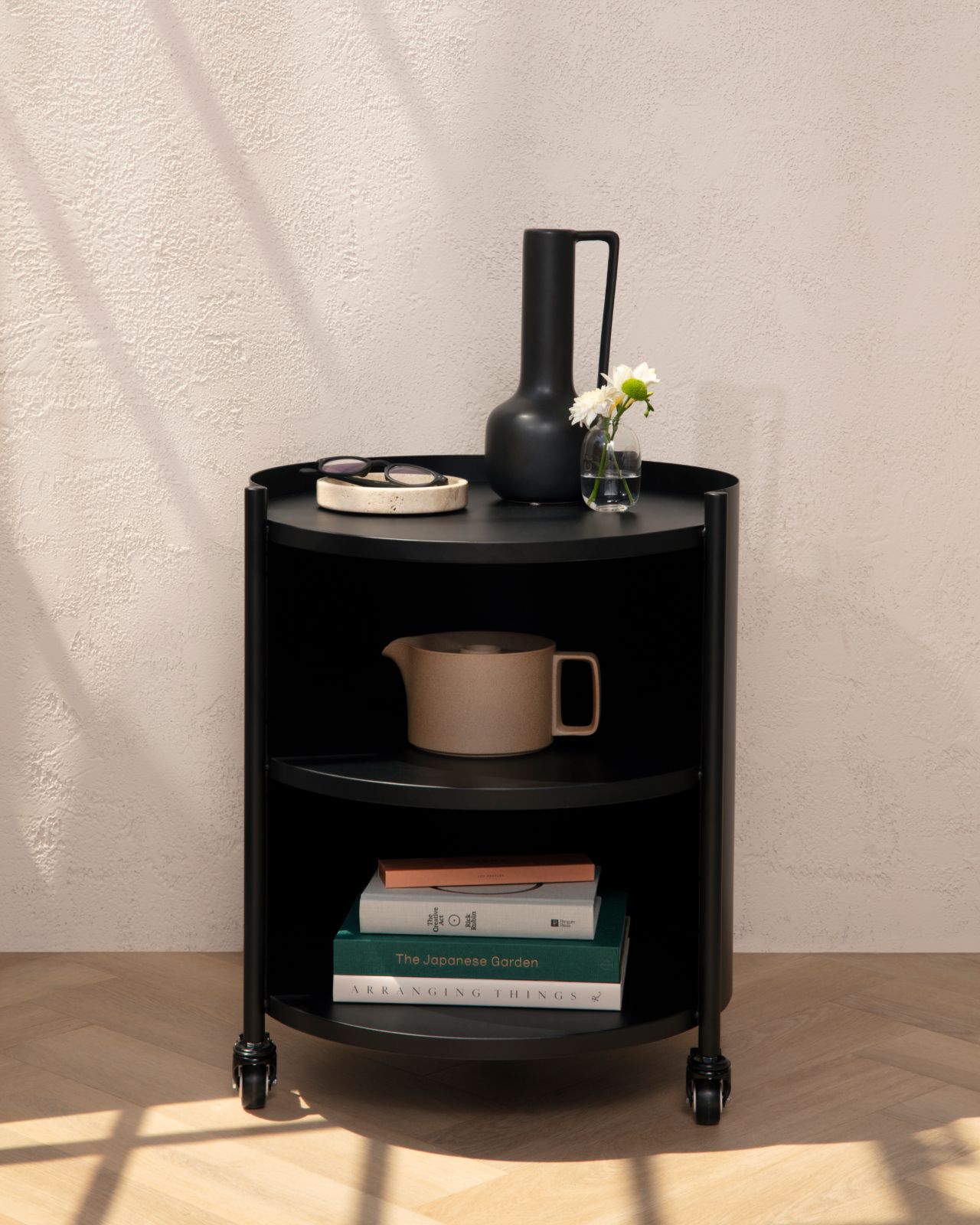 Swivel Nightstand in Black Obsidian colour way