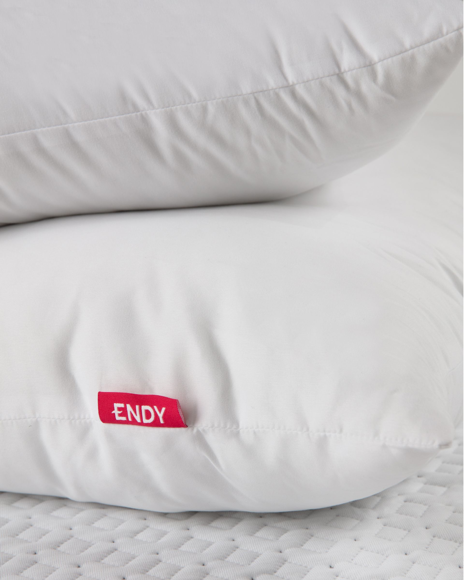 Detail shot of the pillow component in the Endy Everyday Sleep Set.