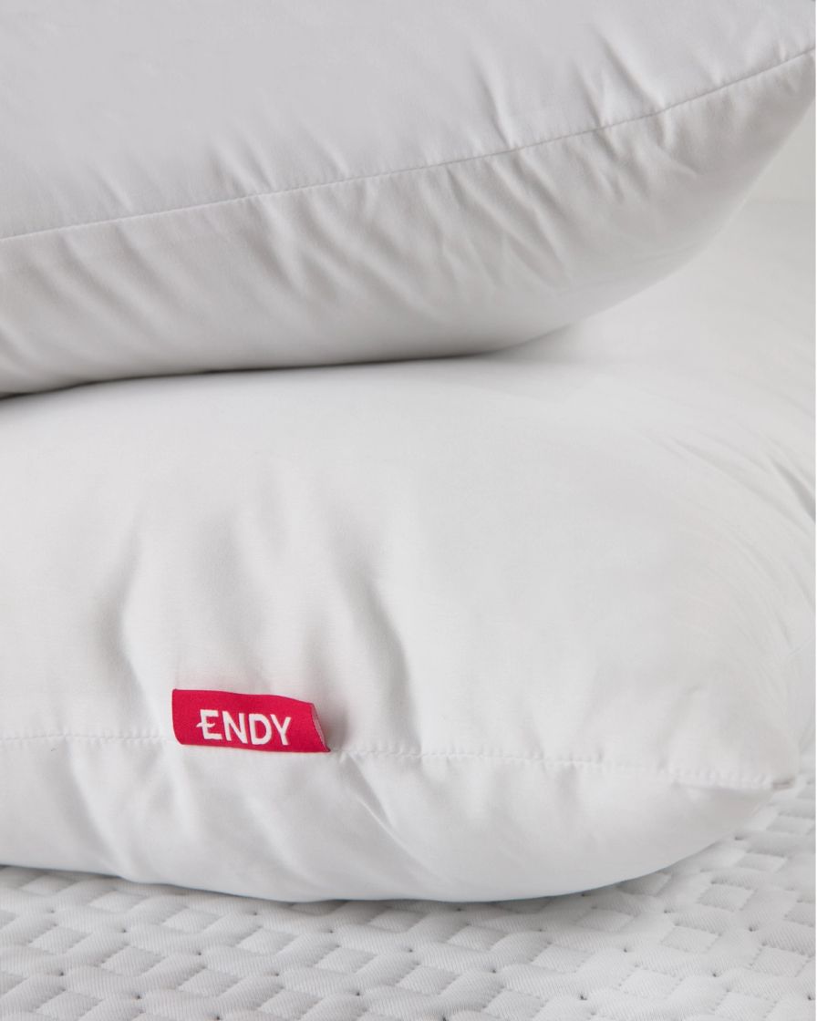 Detail shot of the pillow component in the Endy Everyday Sleep Set.