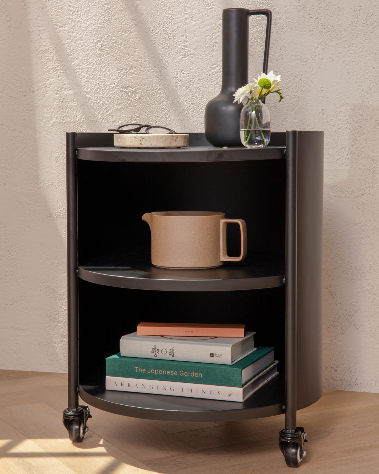 Swivel Nightstand in Black Obsidian colour way