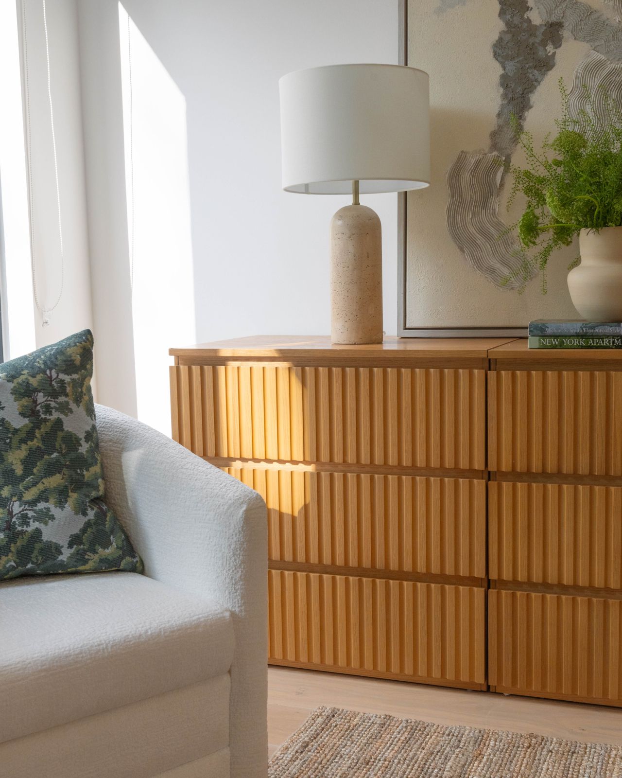 Wooden Dresser in Natural colour way