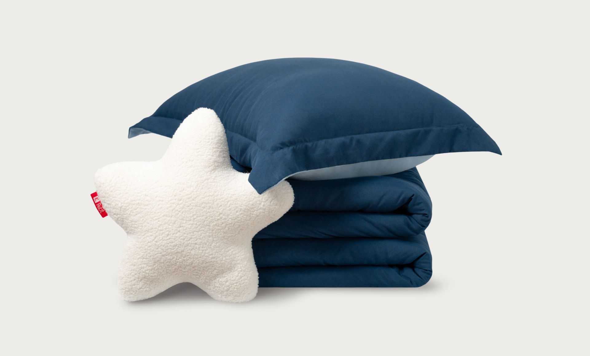 The Endy Petit Comforter Set in Navy/Blue colour
