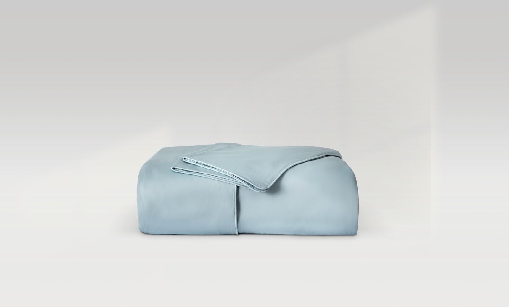 Organic Cotton Duvet Cover in Blue colour way