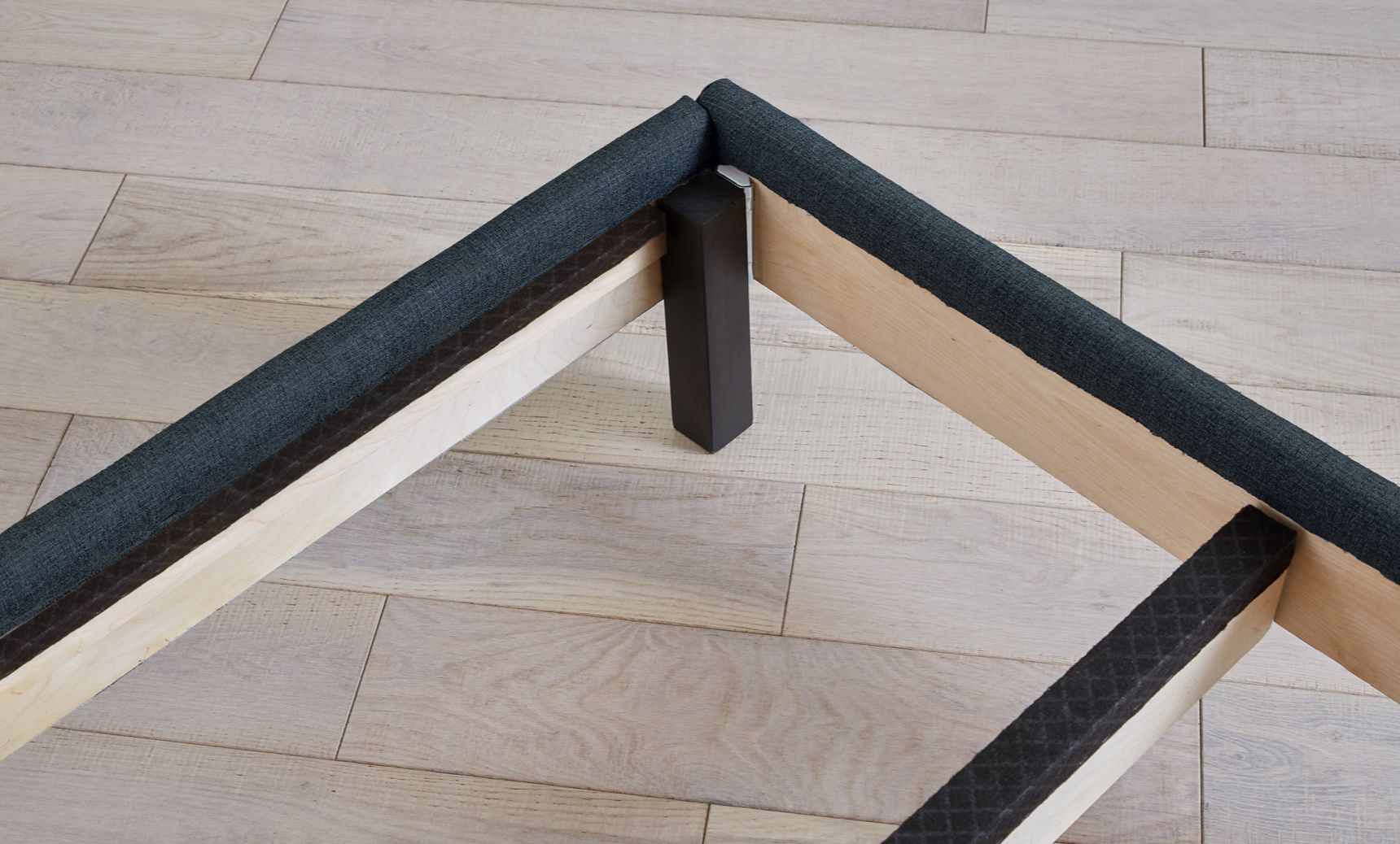 The Endy Platform Bed Frame in Charcoal Grey colourway