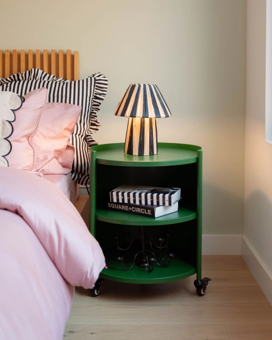 Swivel Nightstand in green colour way