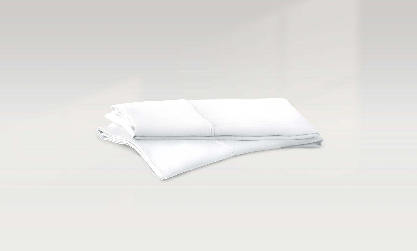 The Endy Organic Cotton Pillowcase in Alpine White colourway