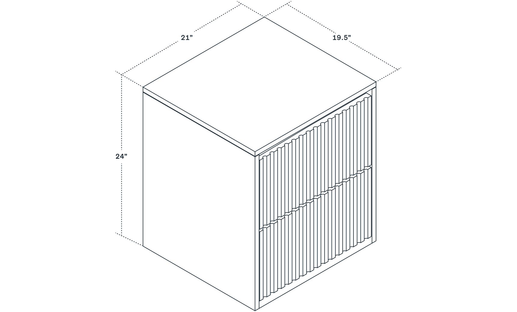 Wooden nightstand size dimension guide