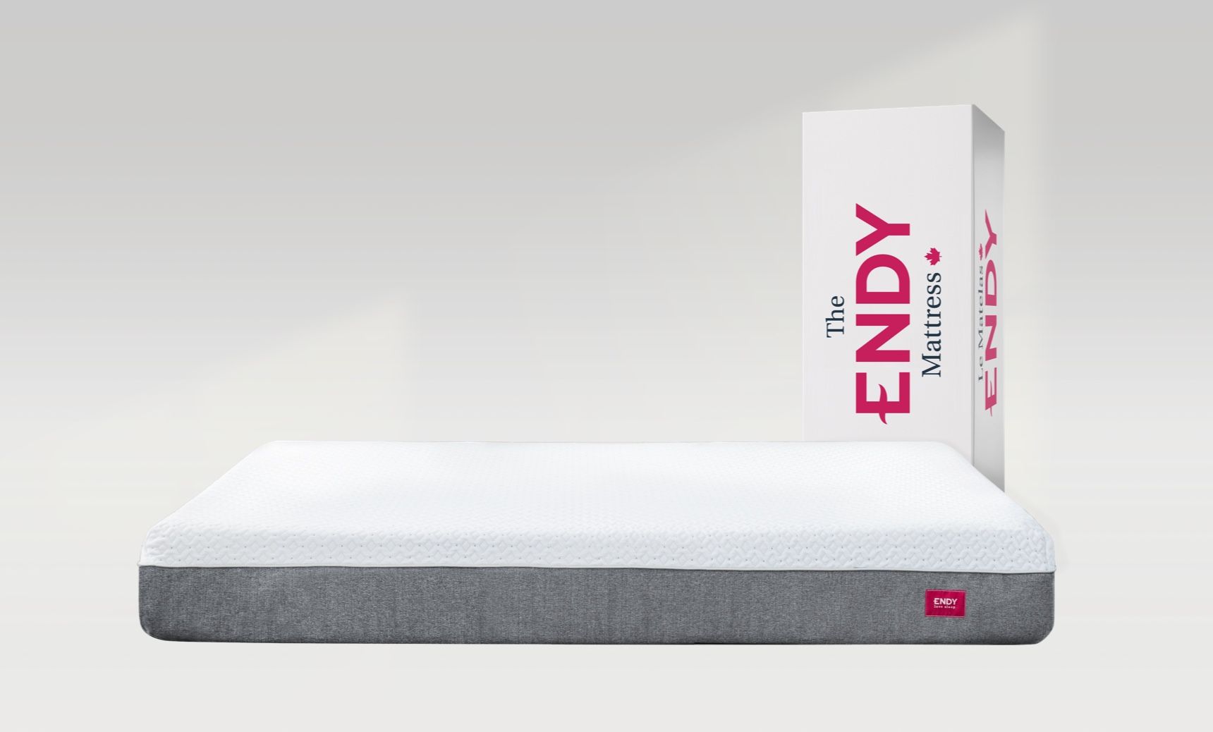 The Endy RV Mattress with it's product packaging