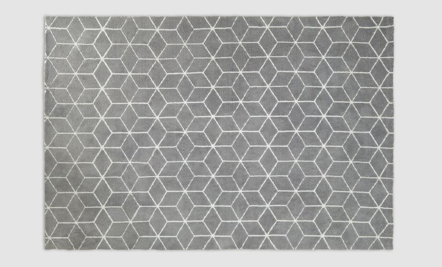 The Endy Grey Geometric Rug