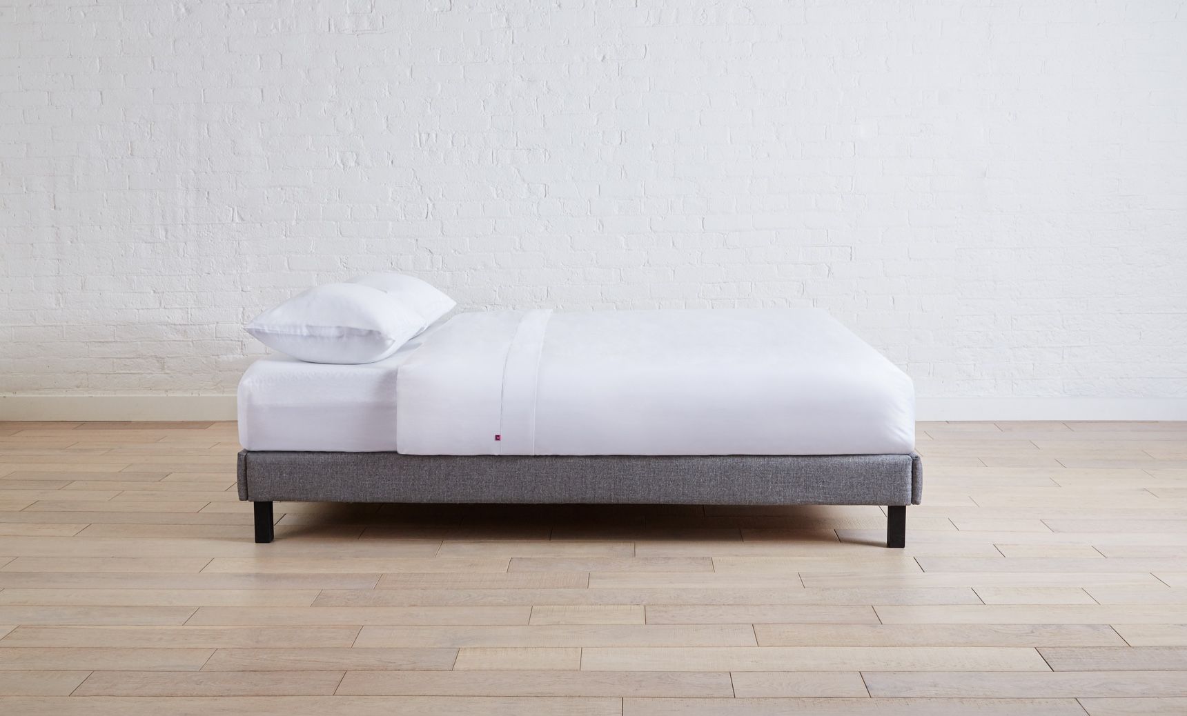 The Endy Platform Bed Frame in Heather Grey colourway