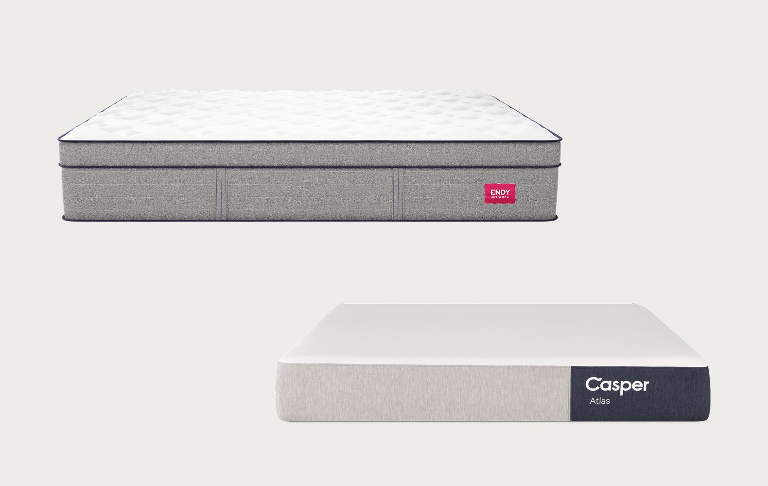 Endy Hybrid Mattress and the Casper Atlas Mattress