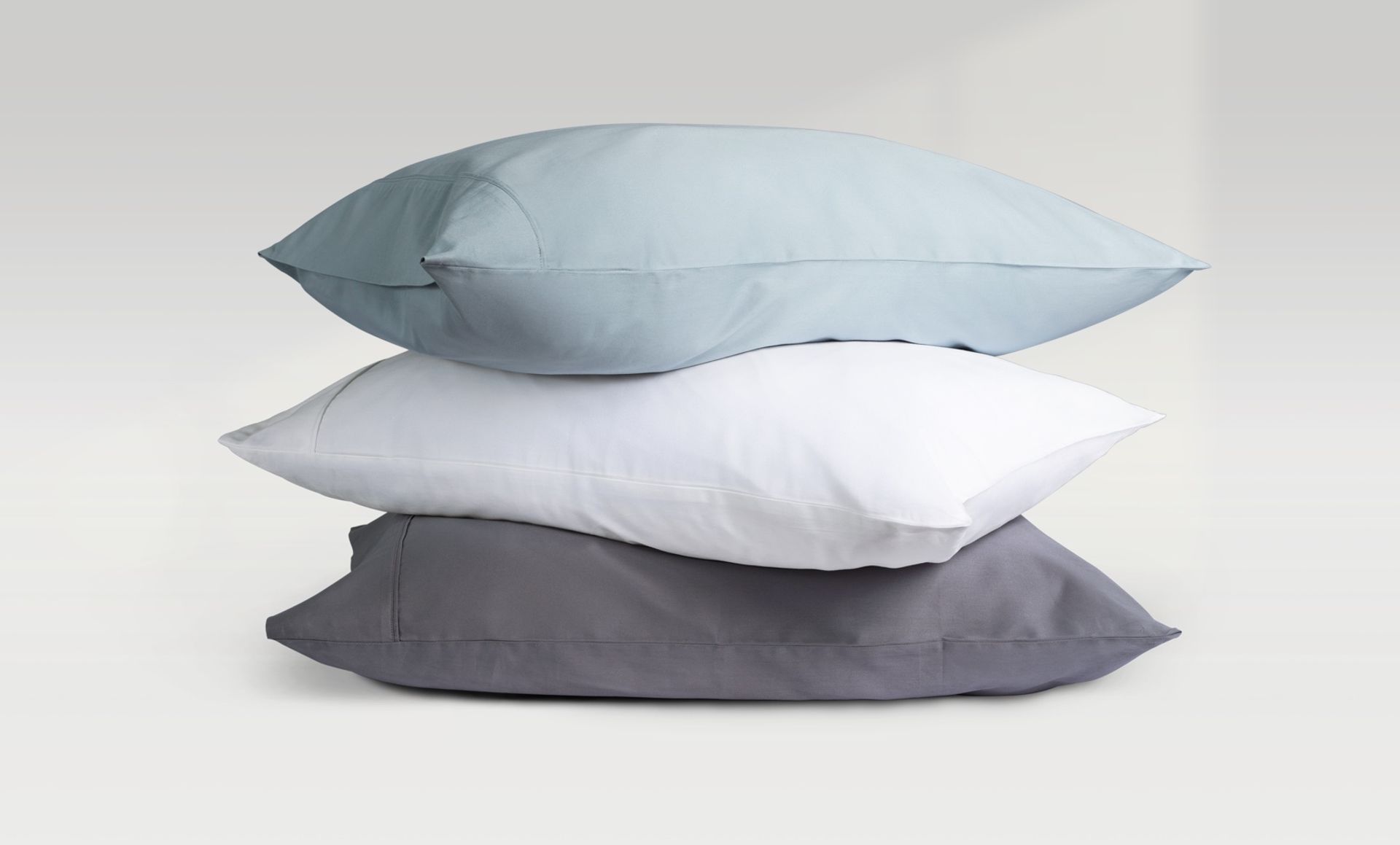 Organic Cotton Pillowcase in Blue colour way