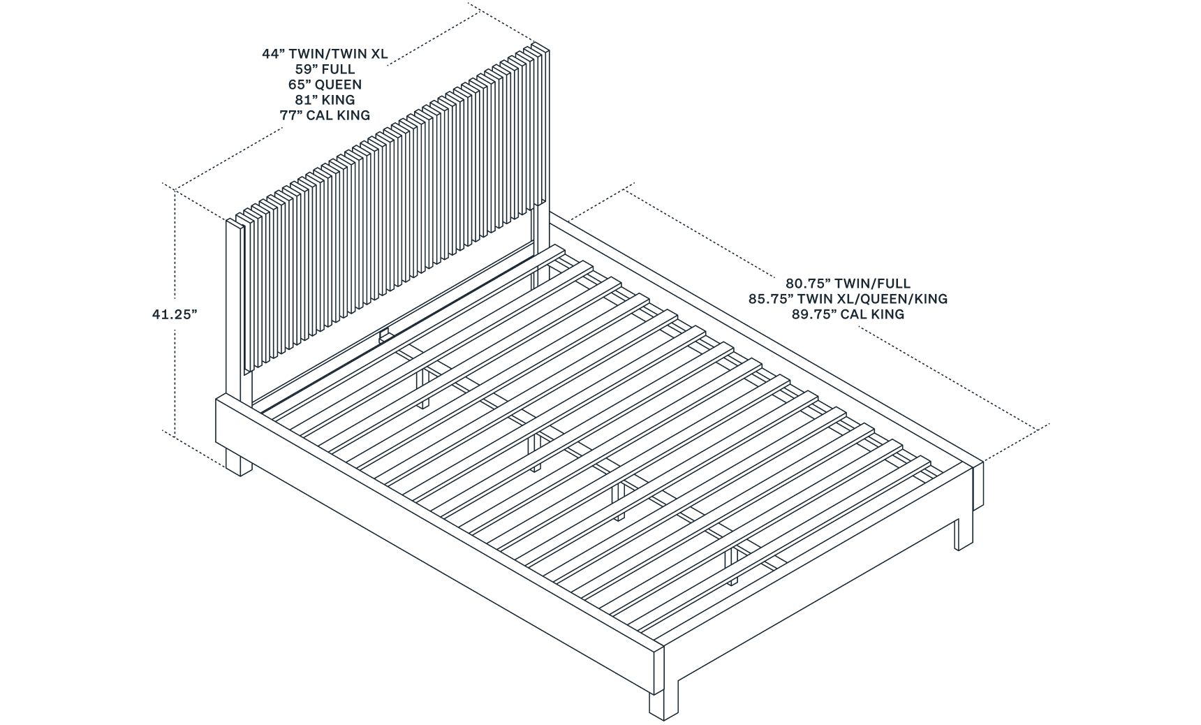 Wooden bed size dimensions guide