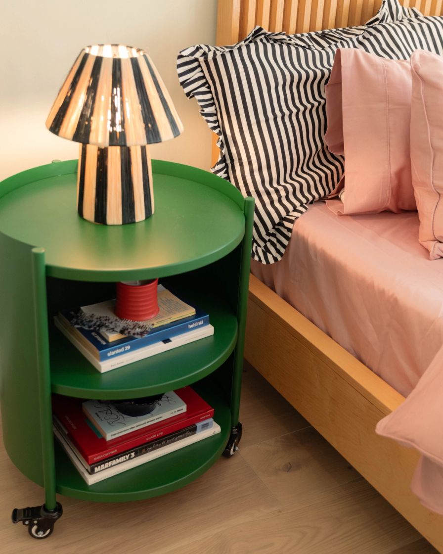 The Endy Kids Swivel Nightstand in green colour way